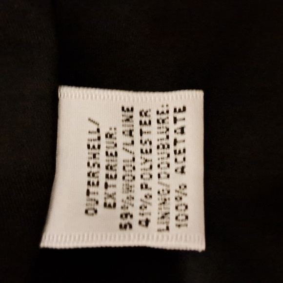 Talbots heavy blazer houndstooth black and cream size 14 not wool blend - Picture 7 of 7